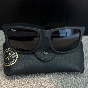 Ray-Ban Matte Black Sunglasses with Case